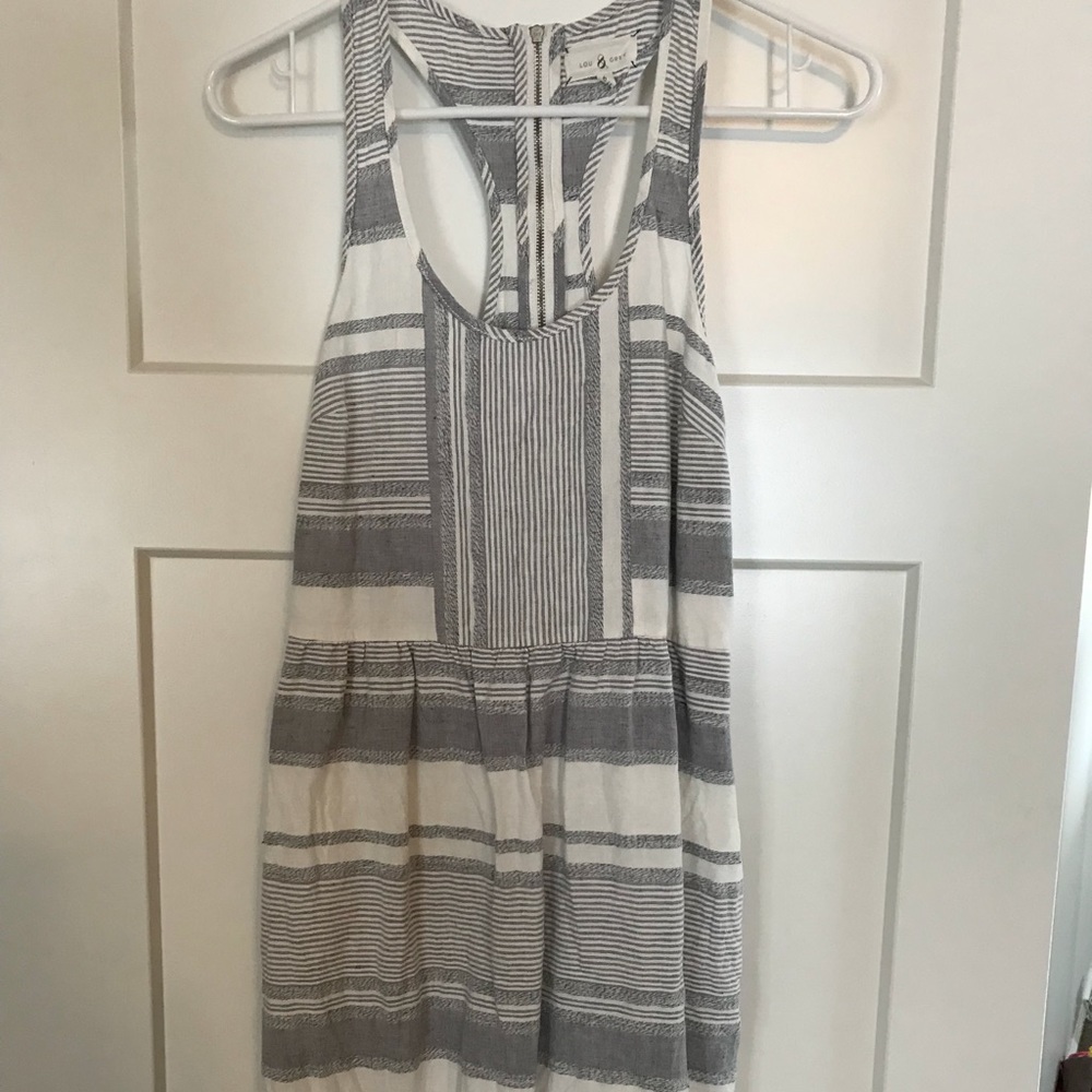 LOU & GREY racerback fit and flare dress. Sz 6